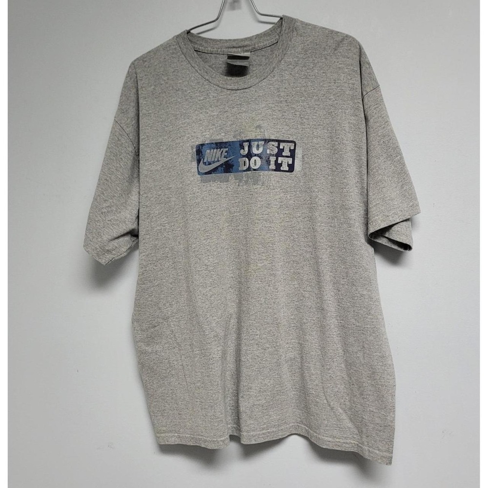 Vintage Nike Just Do It Athletic T-Shirt Men's XL Grey
